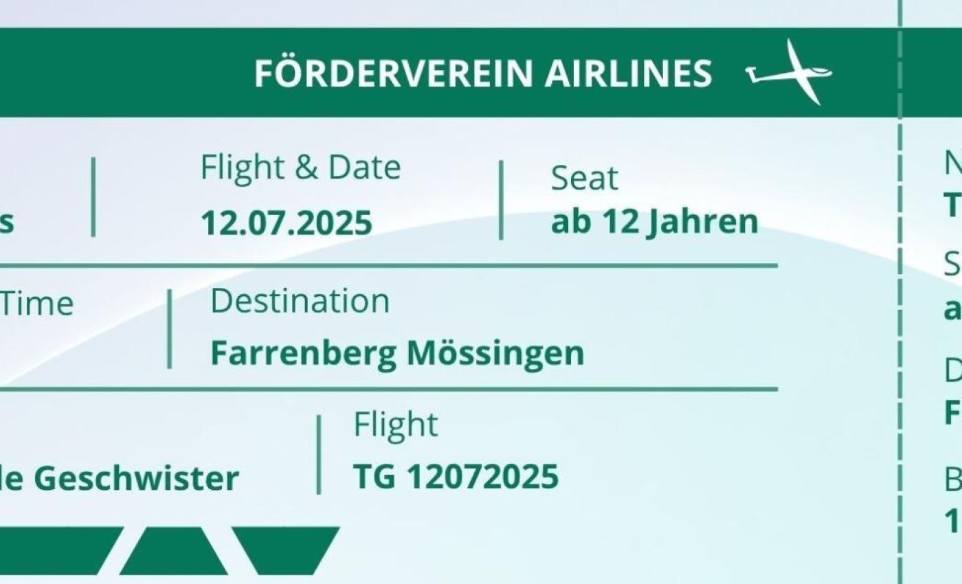 Tag für trauernde Geschwister: Segelfliegen