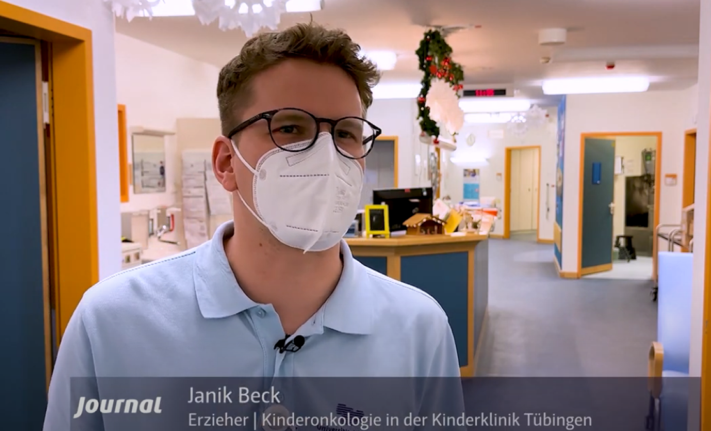 Erzieher Janik Beck auf Station 16: Kraftspender und Mutmacher