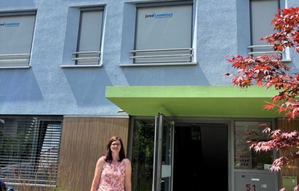 Besuch von Frau Kaske von der José-Carreras-Stiftung