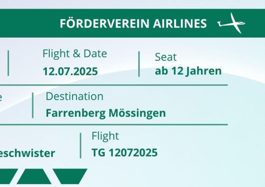 Tag für trauernde Geschwister: Segelfliegen